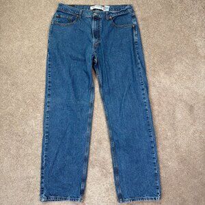 Levis 569 Jeans Mens 36x34 Blue 100% Cotton Loose Straight Relaxed Skater Grunge